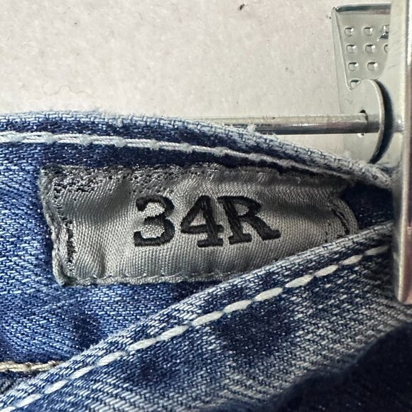 BKE Denim Carter Straight Men’s 34R Leg med Wash blue Jeans 30” Inseam‎ Cotton - Picture 3 of 5